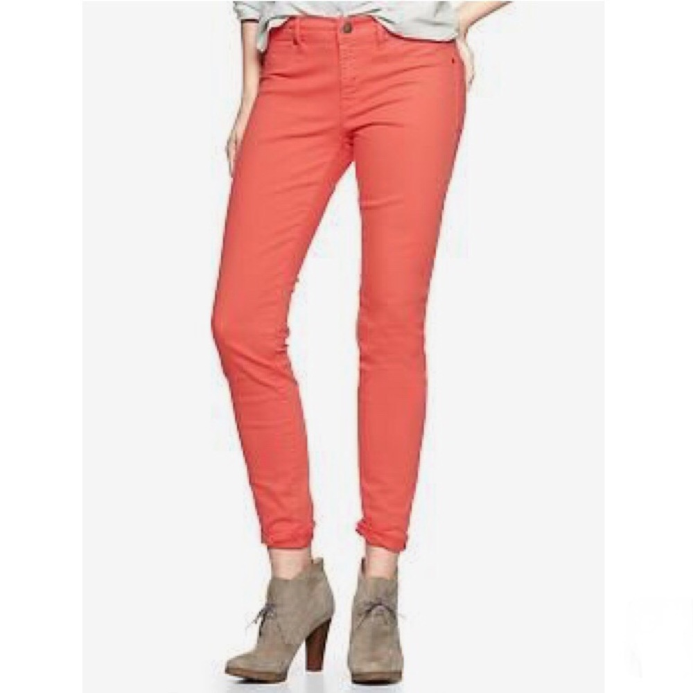 Gap Calypso Bright Coral Skinny Legging Jeans